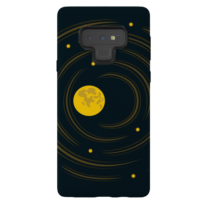 Galaxy Note 9 StrongFit Geek Abstract Stars And Moon by Boriana Giormova