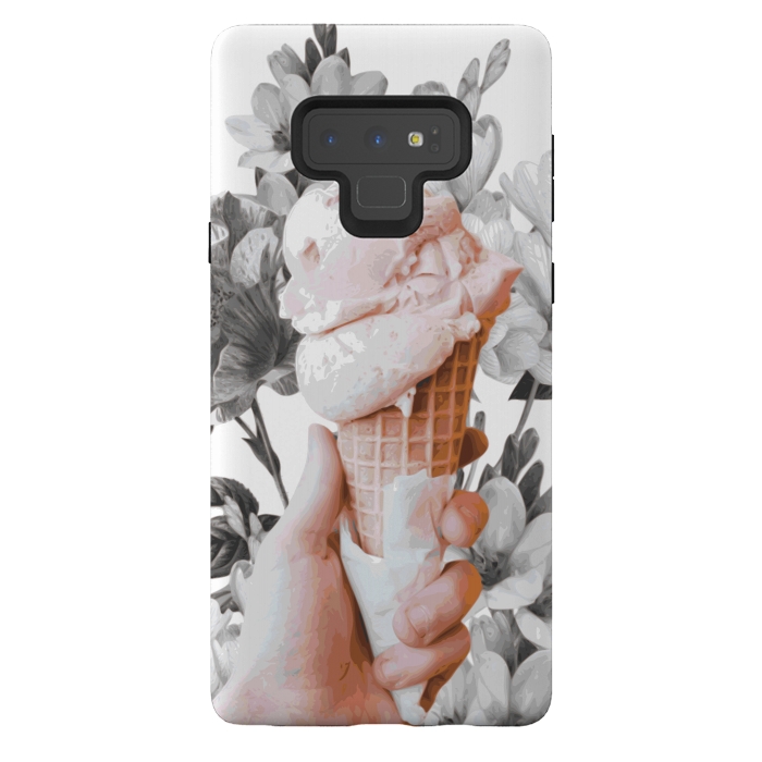 Galaxy Note 9 StrongFit Floral Ice-Cream by Zala Farah
