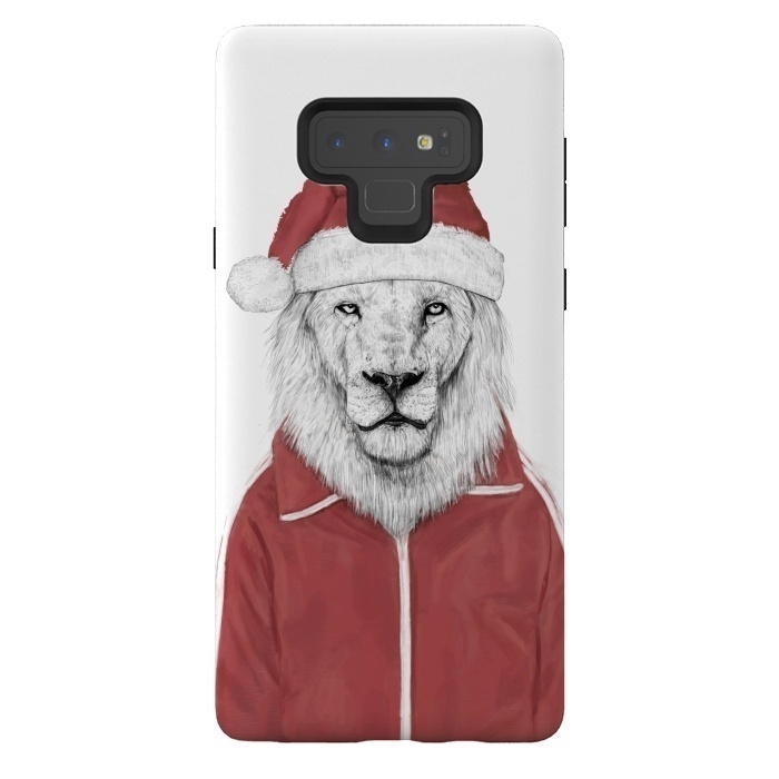 Galaxy Note 9 StrongFit Santa lion by Balazs Solti