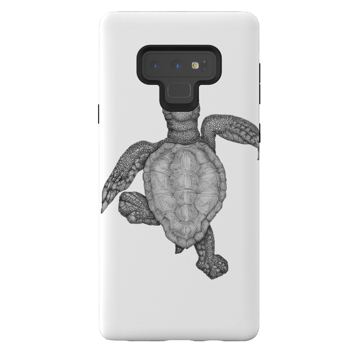 Galaxy Note 9 StrongFit Baby Sea Turtle by ECMazur 