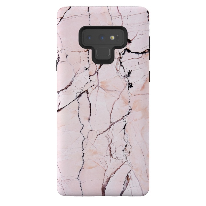 Galaxy Note 9 StrongFit Pink texture marble by Mmartabc