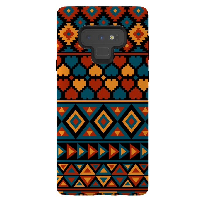 Galaxy Note 9 StrongFit aztec traditional pattern by Dhruv Narelia