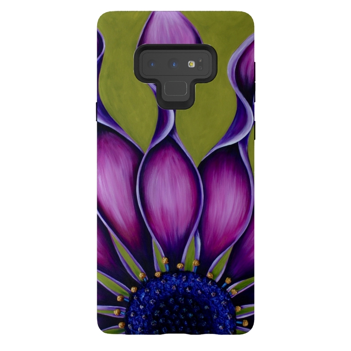 Galaxy Note 9 StrongFit Purple African Daisy by Denise Cassidy Wood