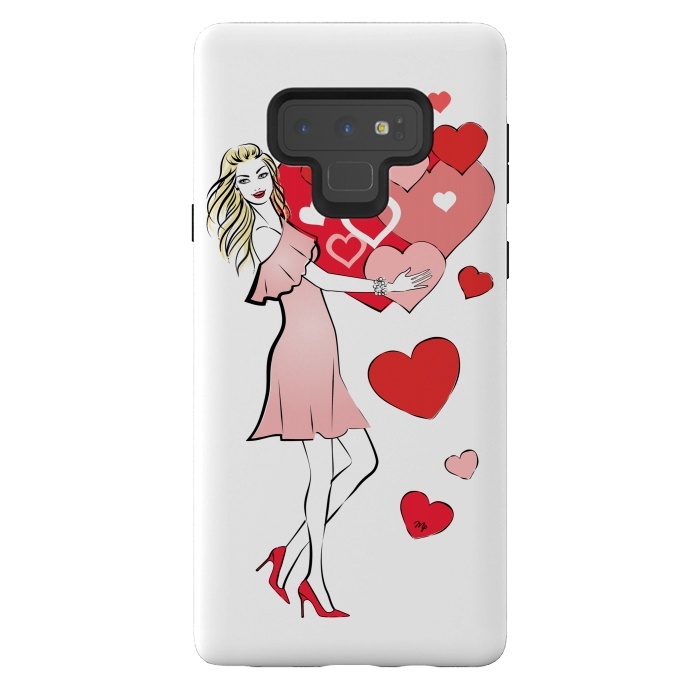 Galaxy Note 9 StrongFit Queen of Hearts by Martina