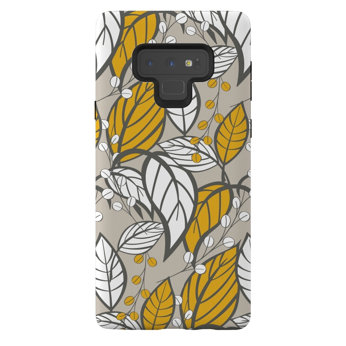 Galaxy Note 9 StrongFit Romantic Floral Beige by Jelena Obradovic