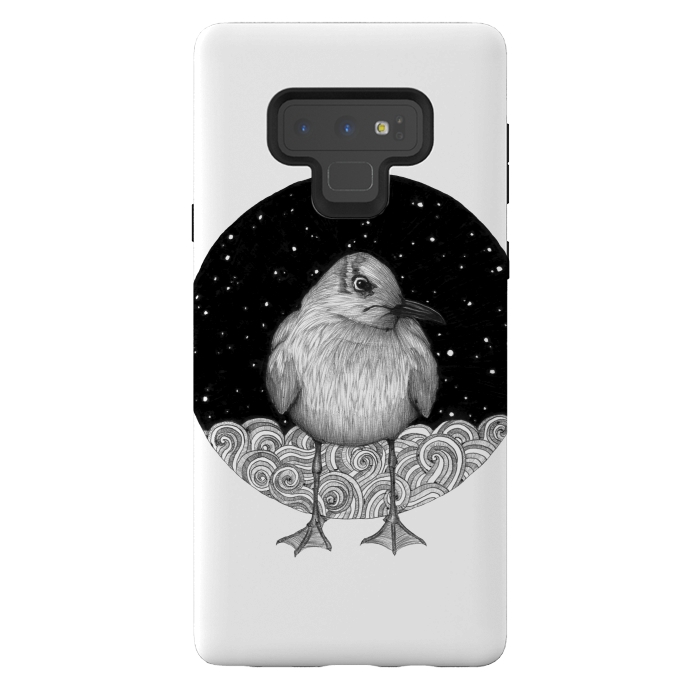 Galaxy Note 9 StrongFit Seagull on a Starry Night by ECMazur 