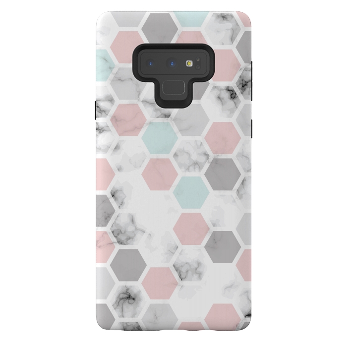 Galaxy Note 9 StrongFit Marble Geometry 024 by Jelena Obradovic