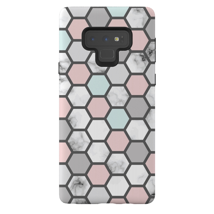 Galaxy Note 9 StrongFit Marble Geometry 026 by Jelena Obradovic