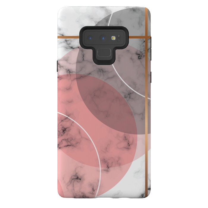 Galaxy Note 9 StrongFit Marble Geometry 036 by Jelena Obradovic