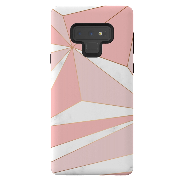 Galaxy Note 9 StrongFit Pink Geometry 043 by Jelena Obradovic
