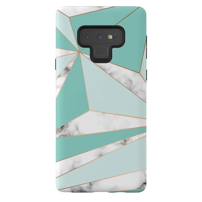 Galaxy Note 9 StrongFit Marble Geometry 045 by Jelena Obradovic