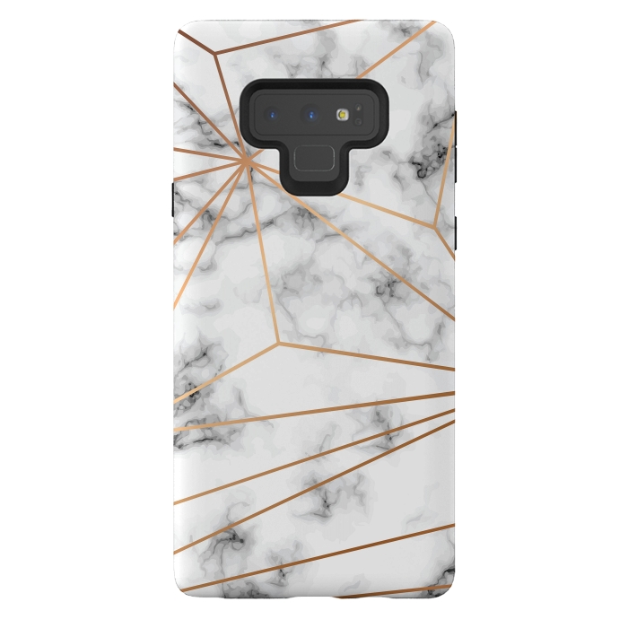 Galaxy Note 9 StrongFit Marble Geometry 046 by Jelena Obradovic