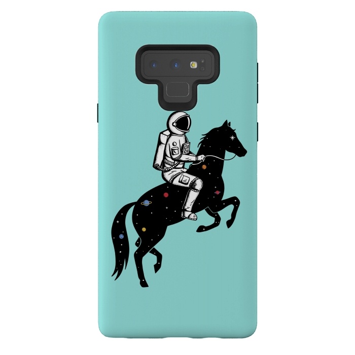 Galaxy Note 9 StrongFit Astronaut and Horse 2 by Coffee Man