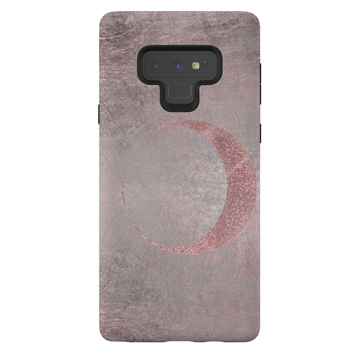 Galaxy Note 9 StrongFit Rose Gold Half Moon 2 by Andrea Haase