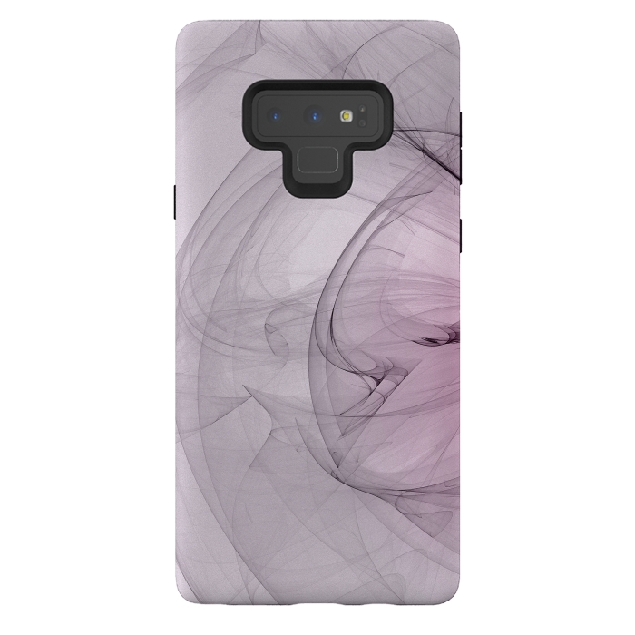 Galaxy Note 9 StrongFit Purple Fractal Dreams by Andrea Haase
