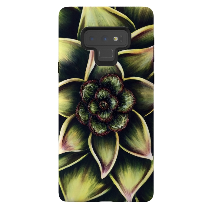 Galaxy Note 9 StrongFit Succulent by Denise Cassidy Wood