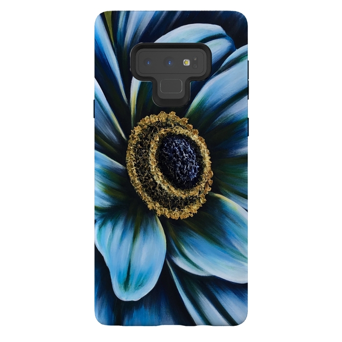 Galaxy Note 9 StrongFit Blue Cosmos by Denise Cassidy Wood