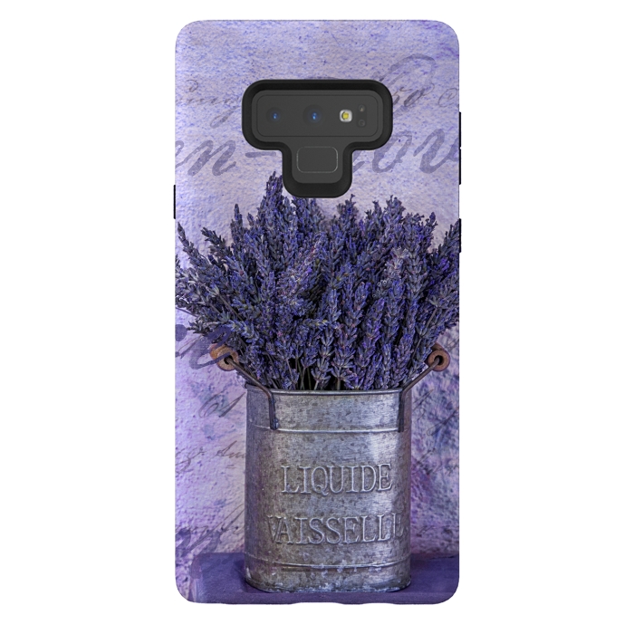 Galaxy Note 9 StrongFit Lavender Bouquet In Tin Can by Andrea Haase