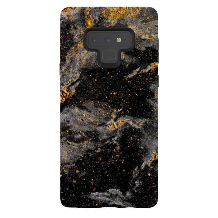 Galaxy Note 9 StrongFit Galaxy Black Gold by Gringoface Designs