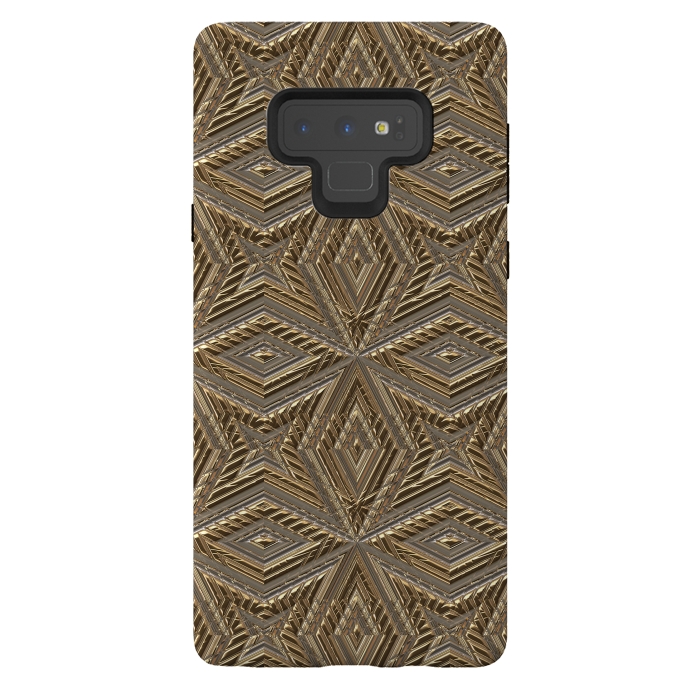 Galaxy Note 9 StrongFit Golden Embossed Ornaments by Andrea Haase