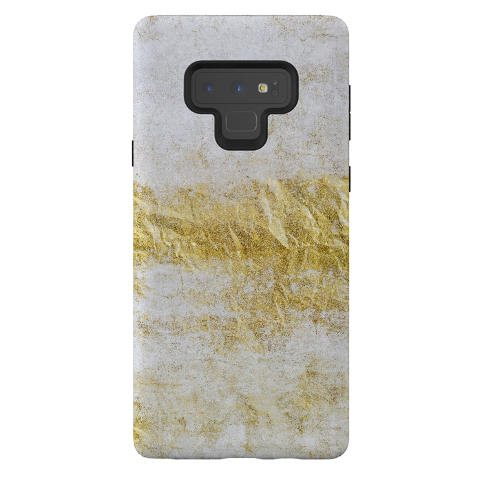 Galaxy Note 9 StrongFit Concrete And Gold 2 by Andrea Haase