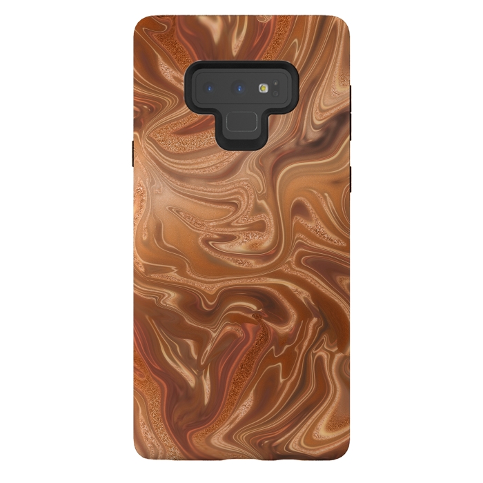 Galaxy Note 9 StrongFit Shimmering Copper Glamorous Luxury 2 by Andrea Haase
