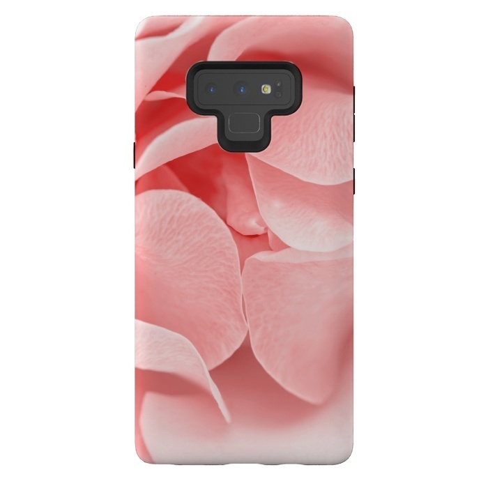 Galaxy Note 9 StrongFit Pink Rose Blossom by  Utart