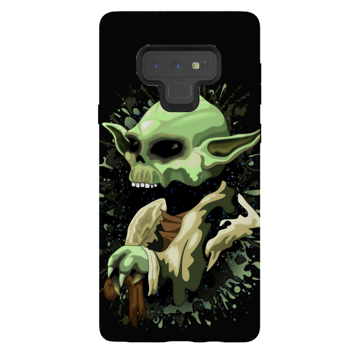 Galaxy Note 9 StrongFit Yoda Jedi Master Skull by BluedarkArt