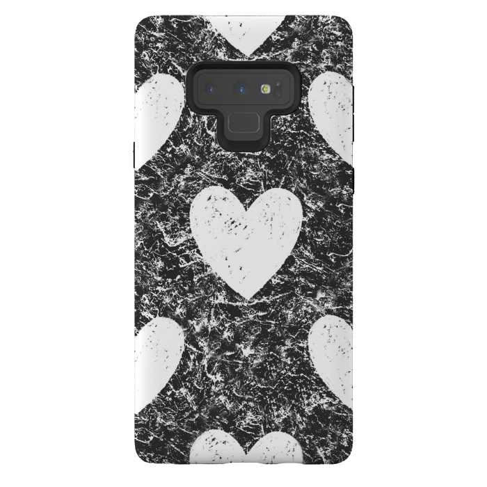 Galaxy Note 9 StrongFit Cozy Hearts by ''CVogiatzi.