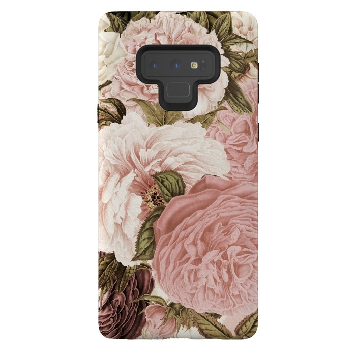 Galaxy Note 9 StrongFit Vintage Roses by  Utart