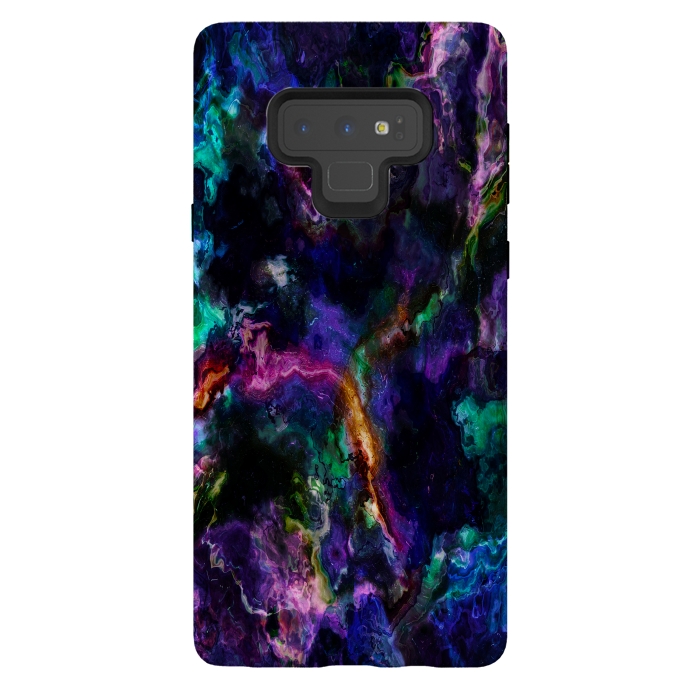 Galaxy Note 9 StrongFit Colorful marble by haroulita