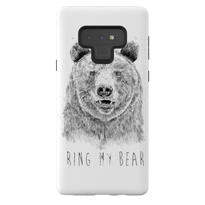 Galaxy Note 9 StrongFit Ring my bear (bw) by Balazs Solti