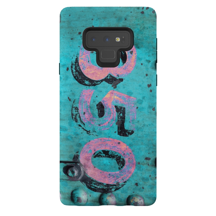 Galaxy Note 9 StrongFit Number 850 Spray Paint Grunge by Andrea Haase