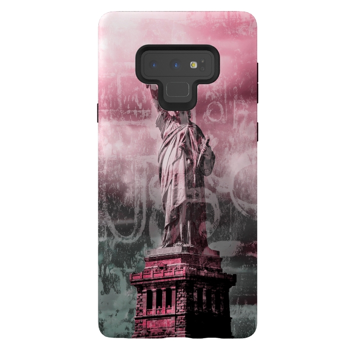 Galaxy Note 9 StrongFit Statue Of Liberty Mixed Media Art by Andrea Haase