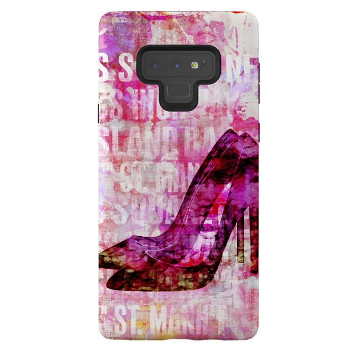 Galaxy Note 9 StrongFit High Heels Pink Mixed Media Art by Andrea Haase