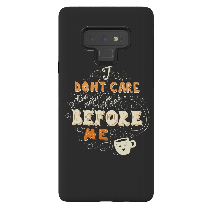 Galaxy Note 9 StrongFit Coffee typography funny design by Jelena Obradovic