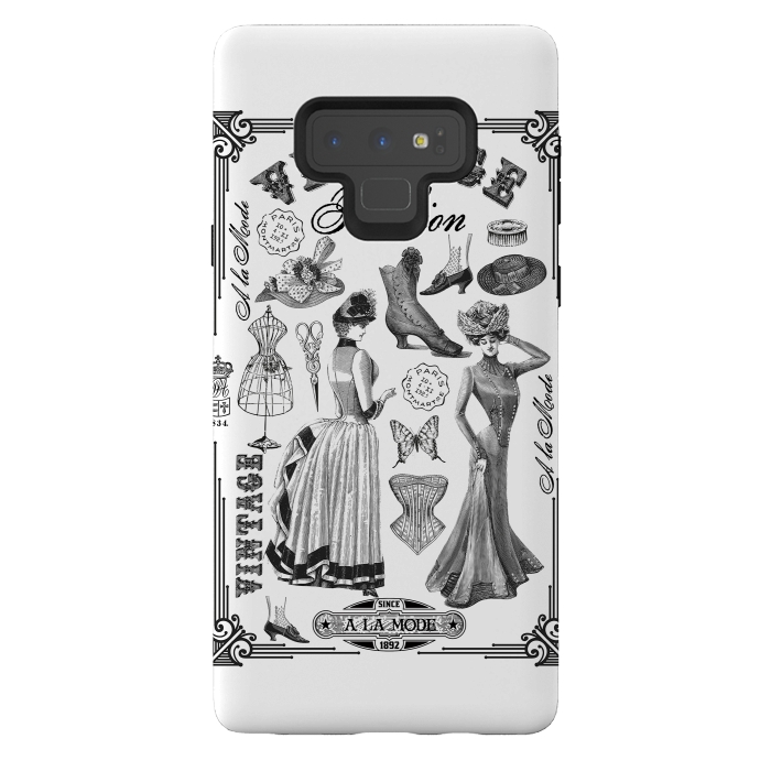 Galaxy Note 9 StrongFit Vintage Fashion Ladies by Andrea Haase