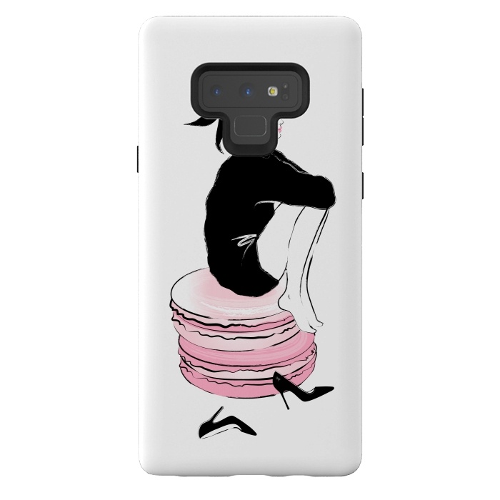 Galaxy Note 9 StrongFit Elegant Macaron Girl by Martina