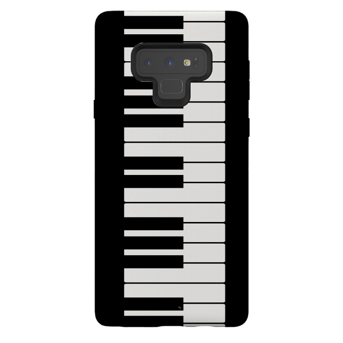 Galaxy Note 9 StrongFit Black and white piano keys music instrument by Martina