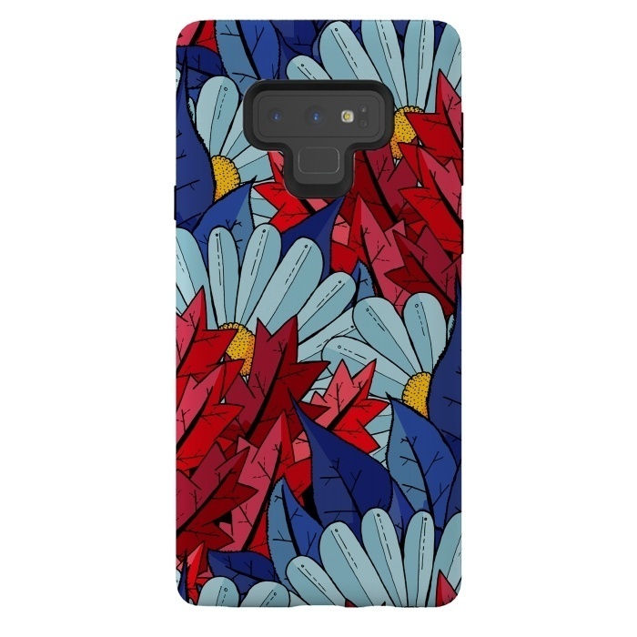 Galaxy Note 9 StrongFit The flowers and the leaves by Steve Wade (Swade)