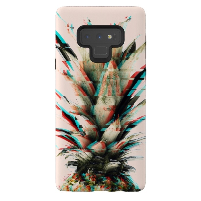 Galaxy Note 9 StrongFit Glitch pineapple by Mmartabc