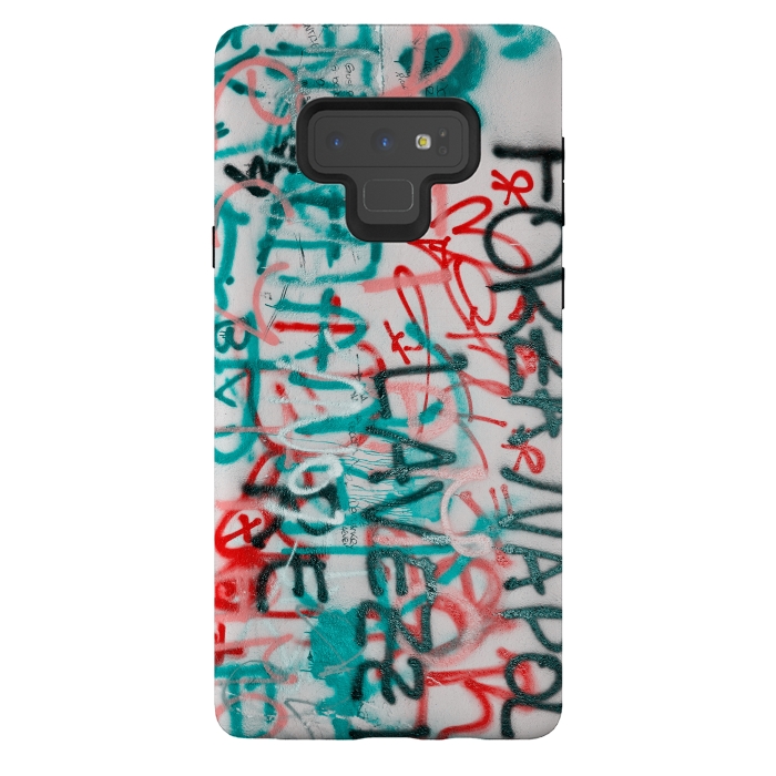 Galaxy Note 9 StrongFit Graffiti Text by Andrea Haase