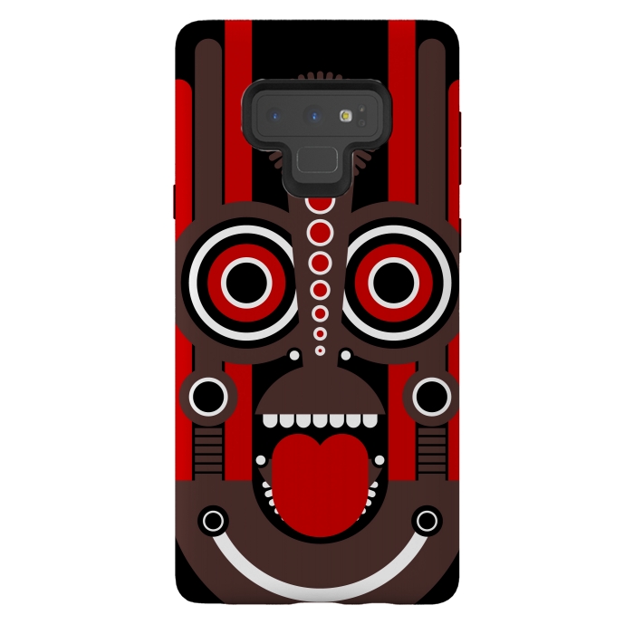 Galaxy Note 9 StrongFit tiki tribal mask by TMSarts