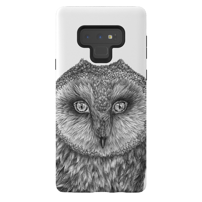 Galaxy Note 9 StrongFit Little Barn Owl by ECMazur 