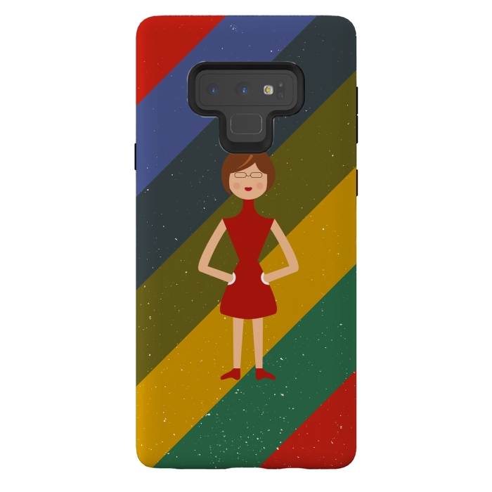 Galaxy Note 9 StrongFit fashionable girl standing by TMSarts