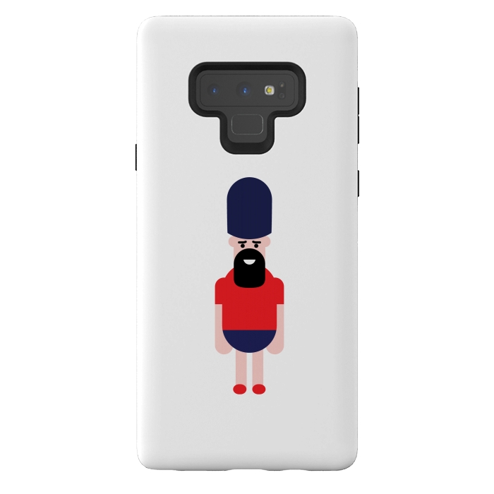 Galaxy Note 9 StrongFit cartoon guard standing  by TMSarts