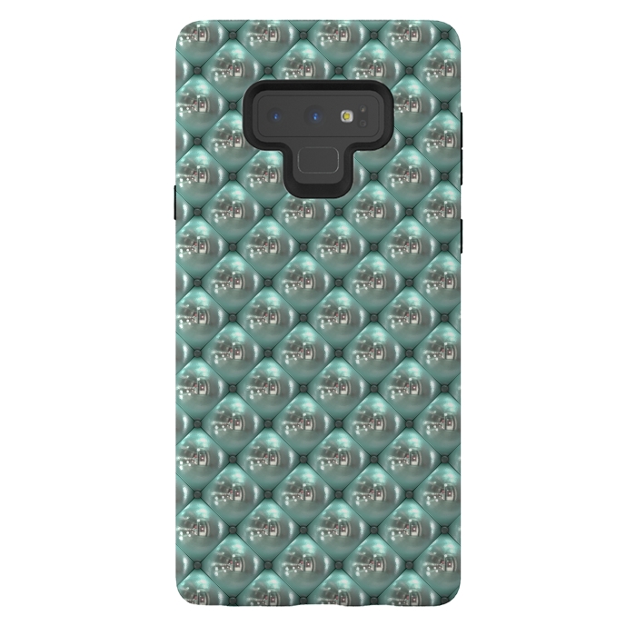 Galaxy Note 9 StrongFit Shiny Turquoise Pearls 2 by Andrea Haase