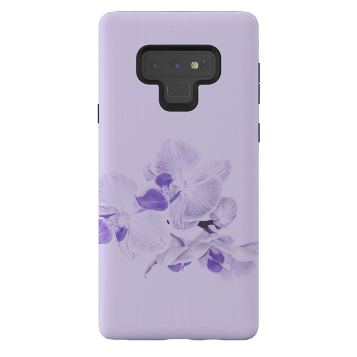 Galaxy Note 9 StrongFit Purple Orchid Flower by Andrea Haase