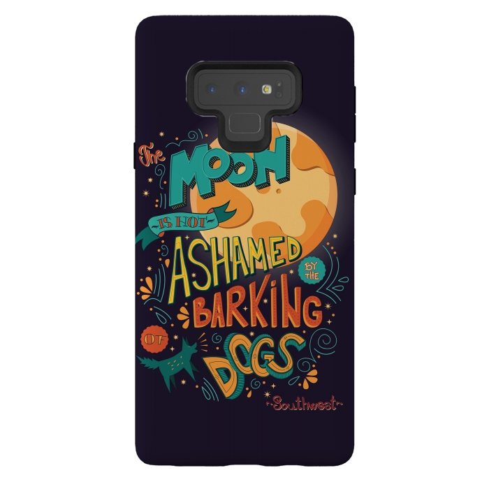 Galaxy Note 9 StrongFit The moon is not ashamed by the barking of dogs by Jelena Obradovic