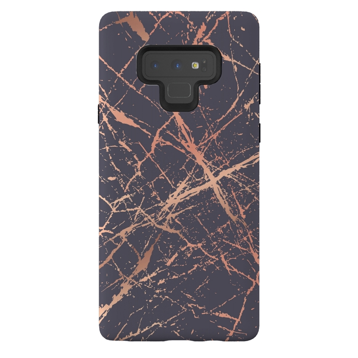 Galaxy Note 9 StrongFit Copper Splatter 001 by Jelena Obradovic